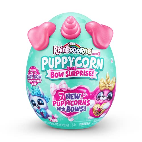 ZURU PUPPYCORN Bow Surprise peluche douce contre l'ennui des enfants