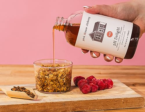 Image of Pink House Alchemy PH Delight Simple Syrup, 16 oz, Handcrafted, All-Natural | Artisan Signature Cocktail & Coffee Mixer, Small-Batch