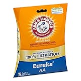 1 X Arm & Hammer Odor Eliminating Premium Allergen AA Eureka Vacuum Bags