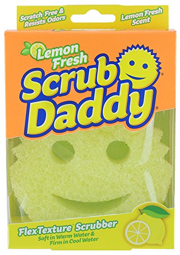 Scrub Daddy Lemon Fresh Scratch Free Flex Texture Scrubbing Sponge