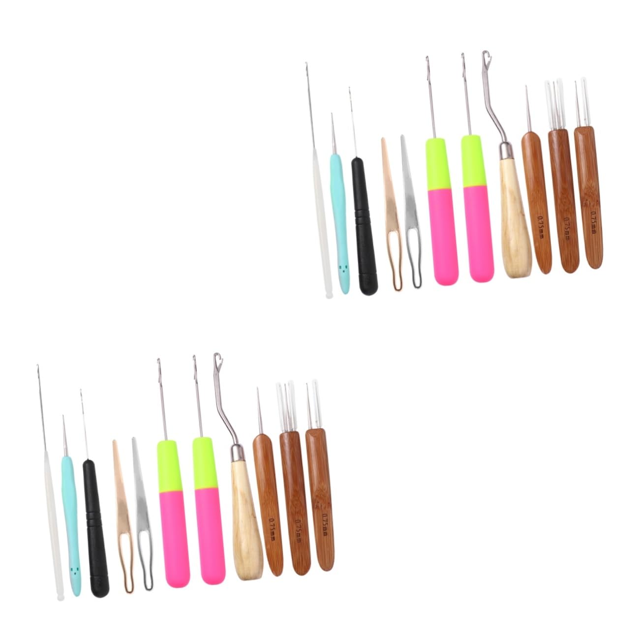 SEWACC 22stücke Teiliges Dreadlocks Häkelnadel Professionelle Strickwerkzeuge Für Haarstyling Und Barber Langlebig Und Leicht Für Kreative Frisuren Und Dreadlocks