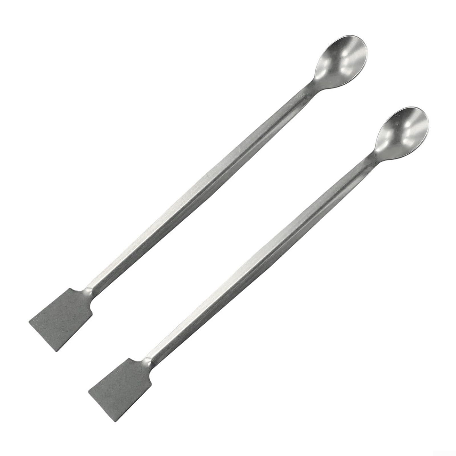 Spatola da laboratorio, spatola da laboratorio in acciaio inox, 200 mm, a doppia estremità, strumenti per campionamento di polveri da laboratorio, kit di dissezione (20 pezzi)