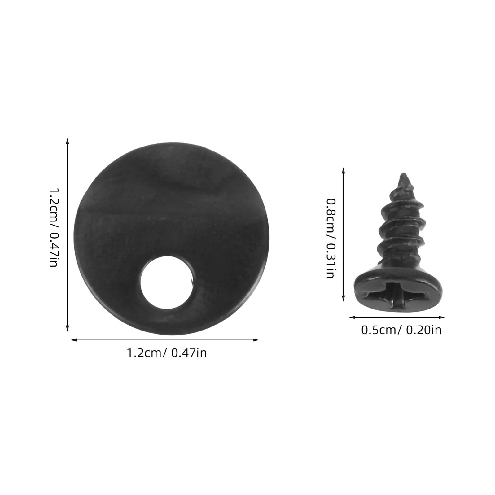 Baluue 200 set Clip Fermo Cornice Foto in Ferro Nero con Viti Fermagli Girevoli per Supporto e Fissaggio Pannelli Posteriori Accessori Versatili per Appendere Quadri e Progetti Artistici
