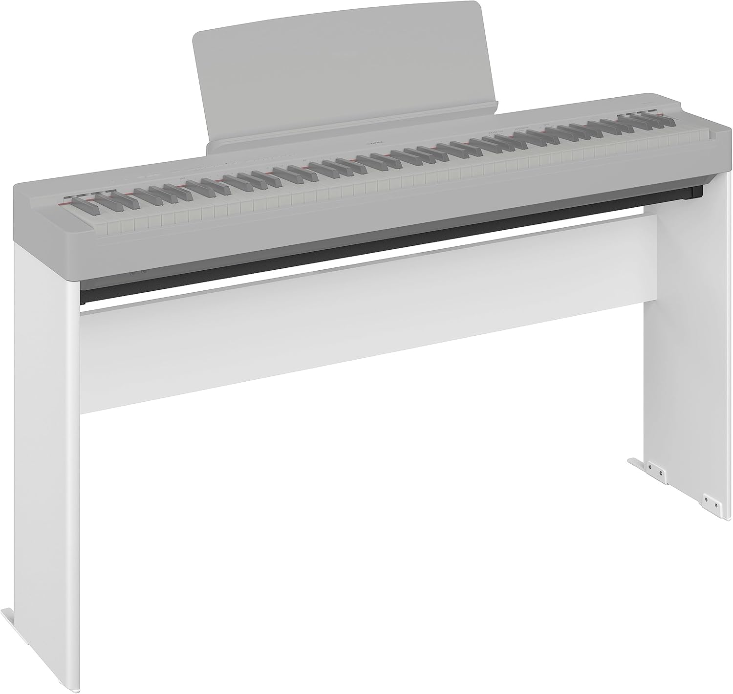Yamaha Pianoforte digitale P-225, bianco - Pianoforte digitale leggero e portatile in dotazione con cuffie HPH-150 e supporto per pianoforte digitale in legno L-200