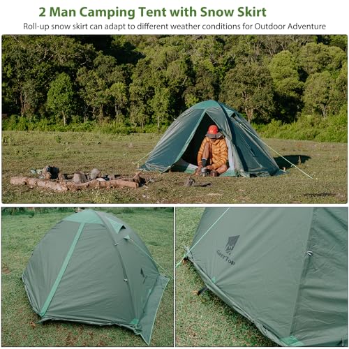 GEERTOP Ultralight 2 Person Backpacking Tent 4 Season Waterproof Camping Tent の商品画像 3