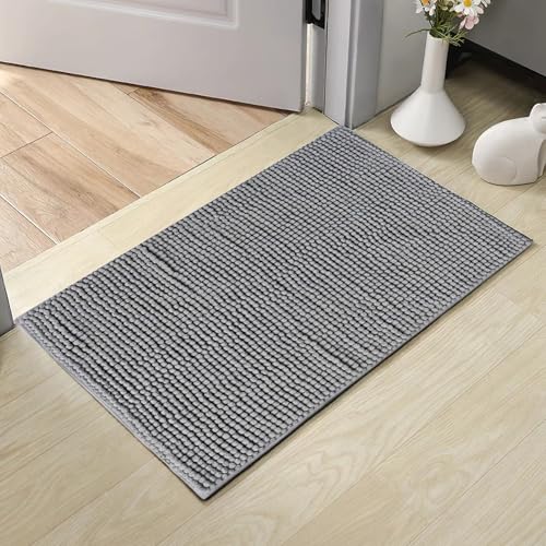 Tapis anti-boue pour chien en chenille absorbant et lavable