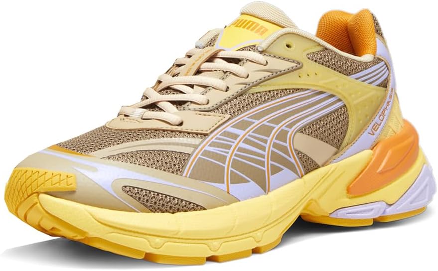 PUMA Mens Velophasis Multi Lace Up Sneakers Shoes Casual - Brown, Yellow