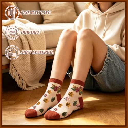 Image of 6 Pairs Ankle Socks for Women Men Novelty Gifts For Women Halloween Christmas Festival Birthday Gift