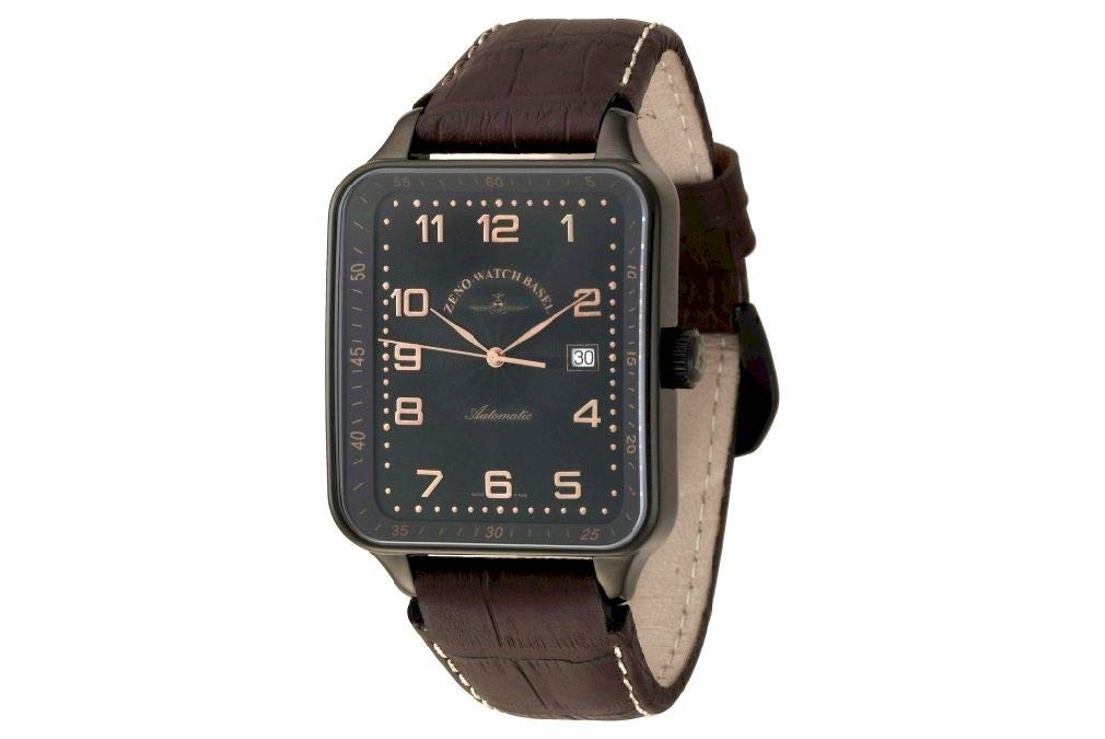 Zeno-Watch Herrenuhr - SQ Spezial Retro Automatic Black - 124-bk-f1