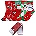 Ayliss Women Christmas Socks Warm Winter Crew Socks Holiday Slipper Socks