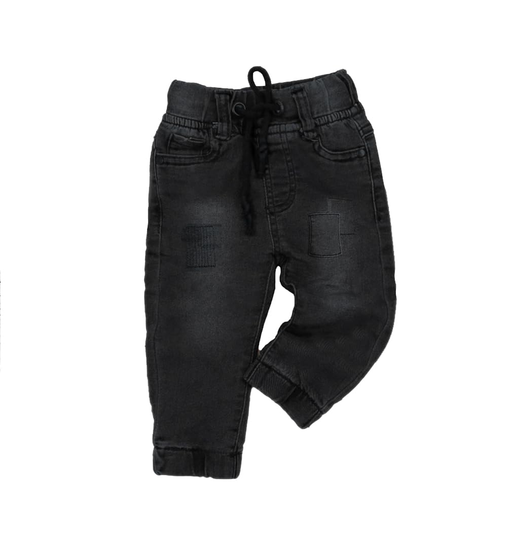 bold n elegant Kid's Stylish Cotton Denim Regular Fit Jeans Jogger Pant for Infant Toddler Baby Boy's N Girl-picture-12