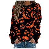 Cosy Pullovers Ladys Round Neck Pumpkin Tees Polyester School Full Sleeve Fit Classic Extra Long...