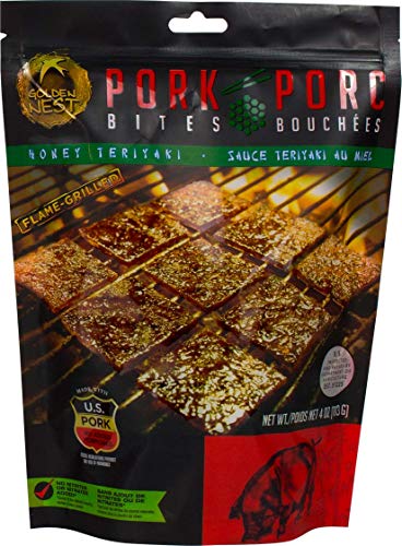 Golden Nest Pork Jerky Bites, Honey Teriyaki, 113g