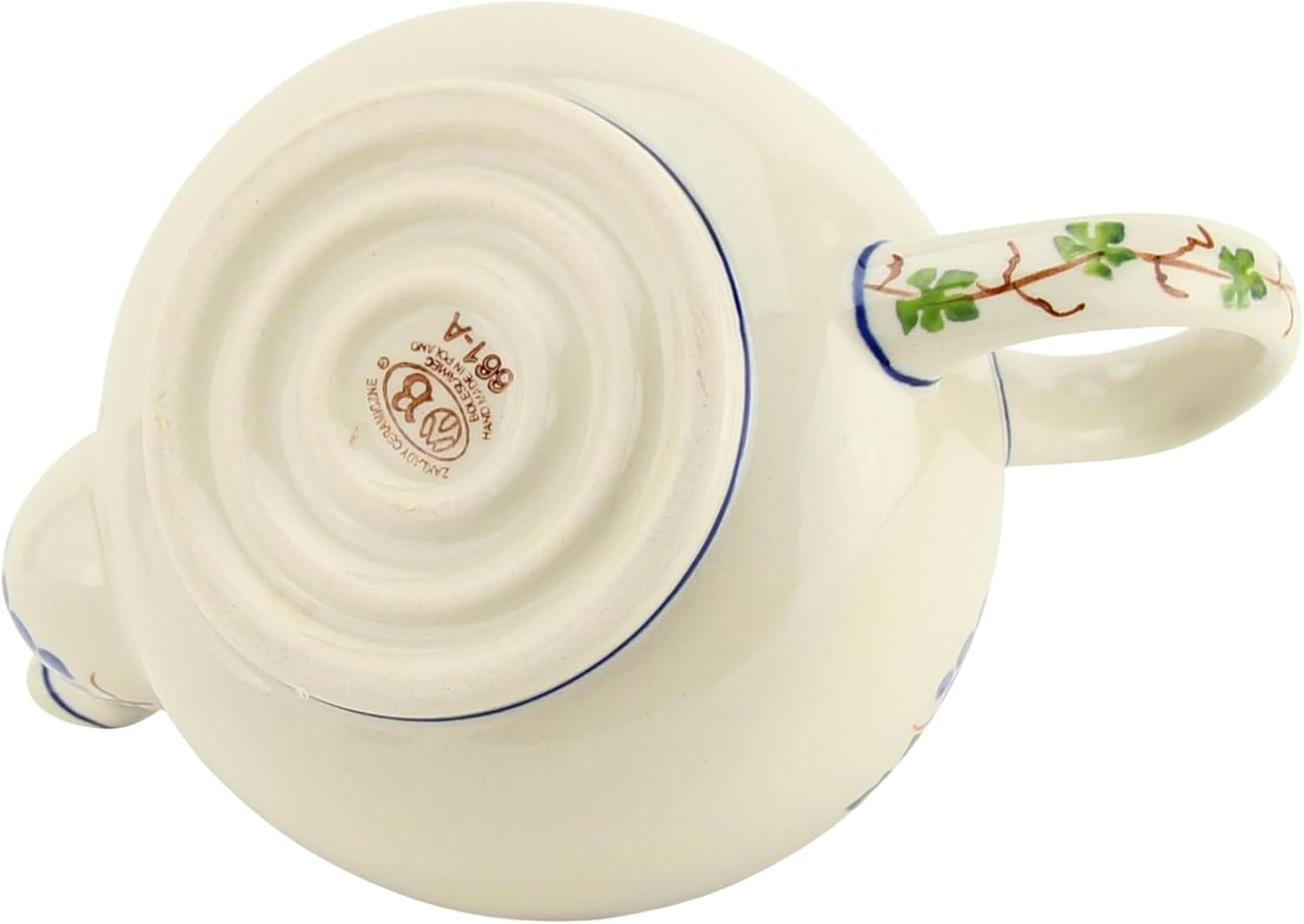Polish Pottery Market 32 oz Teapot - Handcrafted Polish Stoneware by Zaklady Boleslawiec Poland