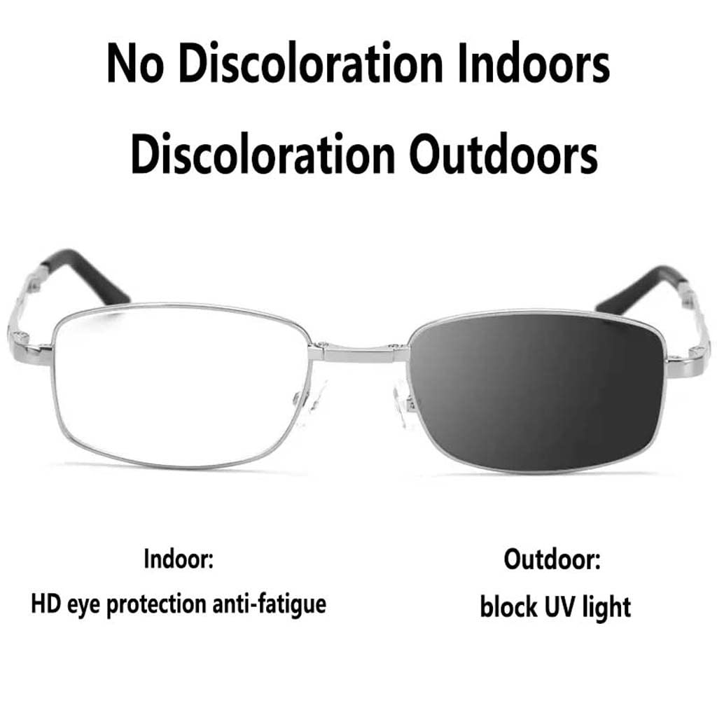 WZX Decoloración lejos y Cerca de Tres usos Gafas de Lectura Plegables para Hombres Anti-radiación antifatiga protección Ocular Viejas Gafas de luz portátiles