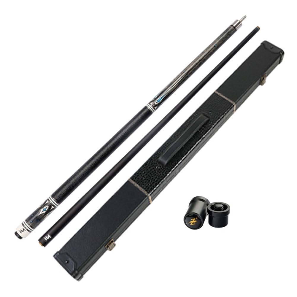 Stecca Da Biliardo In Carbonio E Acero Professionale – Lunghezza 147 Cm, Punte 10/11.5/13 Mm, Peso 19-20 Oz, Giunto 1/2
