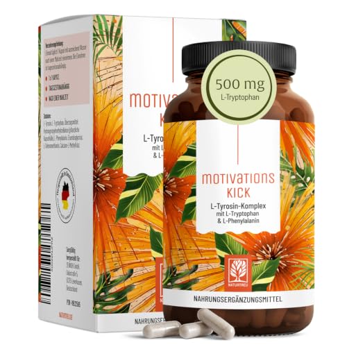 NATURTREU® Motivationskick - 500mg L-Tryptophan Kapseln