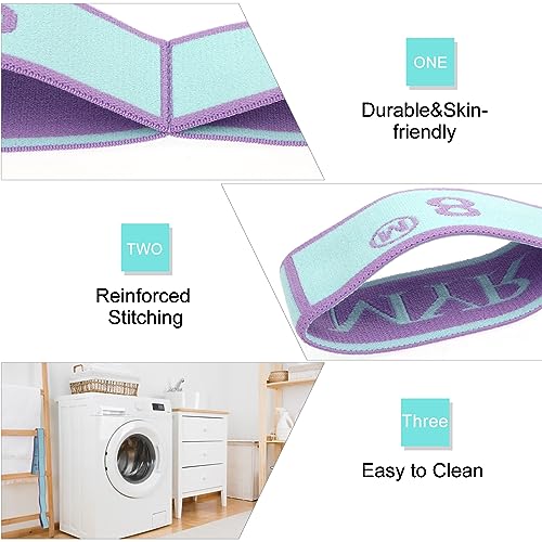 Stretching Strap with Loops, Abeillo Elastic Yoga Straps for Stretching Equipment, Stretch Band for Physical Therapy, Pilates, Yoga, Dance, Gymnastics Exercise and Flexibility - Image 5