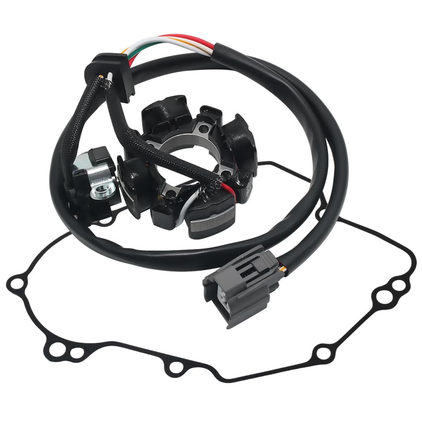 Stator Coil Rectifier Stator Gasket for Kawasaki 2006 KX450F KX450D6F,2007 KX450F KX450D7F,2008 KX450F KX450D8F Stator Coil Rectifier Stator Gasket Stator Coil 21003-0035 Stator Gasket 11061-0084