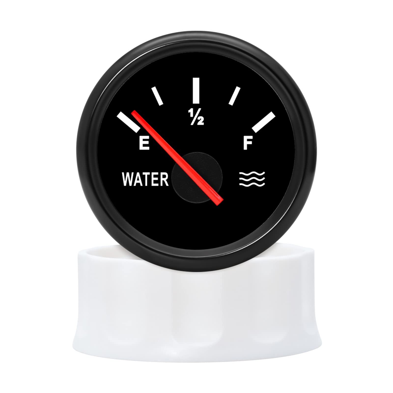 Cfwwsaq F Liquid Level Meter, Water Level Gauge With Water Level Sensor 52Mm Water Level Meter With Red Backlight 100-500Mm 0-190Ohm Sensor Or Boat Car(Only)
