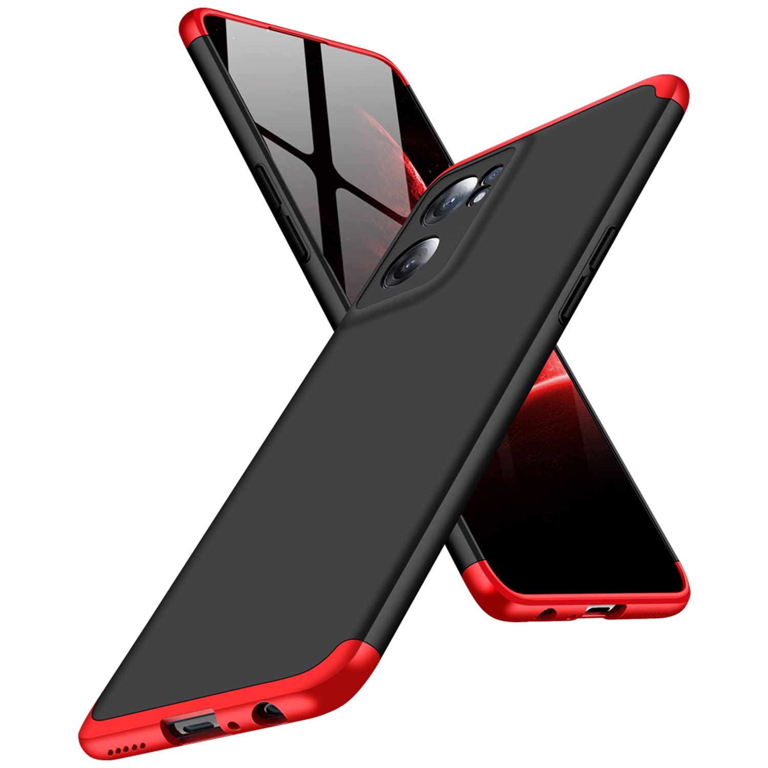 Kapa Double Dip Full 360 Protection Back Case Cover for OnePlus Nord CE 2 (Red, Black), Poly Carbonate (B0B2RK2TRR) Amazon Price History, Amazon Price Tracker