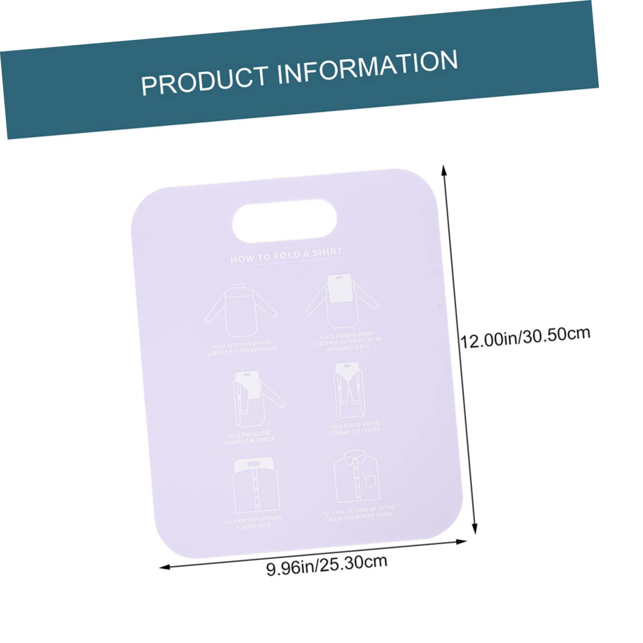 HOMOCONO 2pcs Laundry Folding Board Creative Pp Clothes Folder for Easy T-Shirt and Garment Organization Compact Design for Home Use