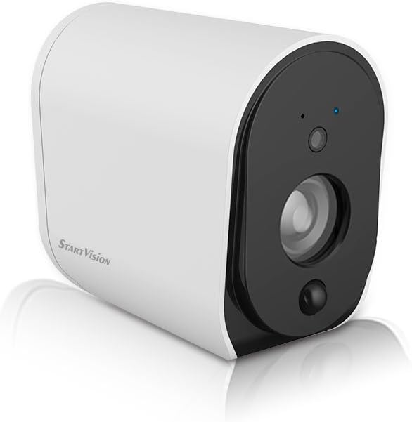 StartVision Battery Powered Home Security Camera, Wire Free 1080P HD Wifi IP Camera with Night Vision Motion Detection, 2.4 GHz Wifi Outdoor/Indoor Wireless Surveillance Camera, IP65 Weatherproof