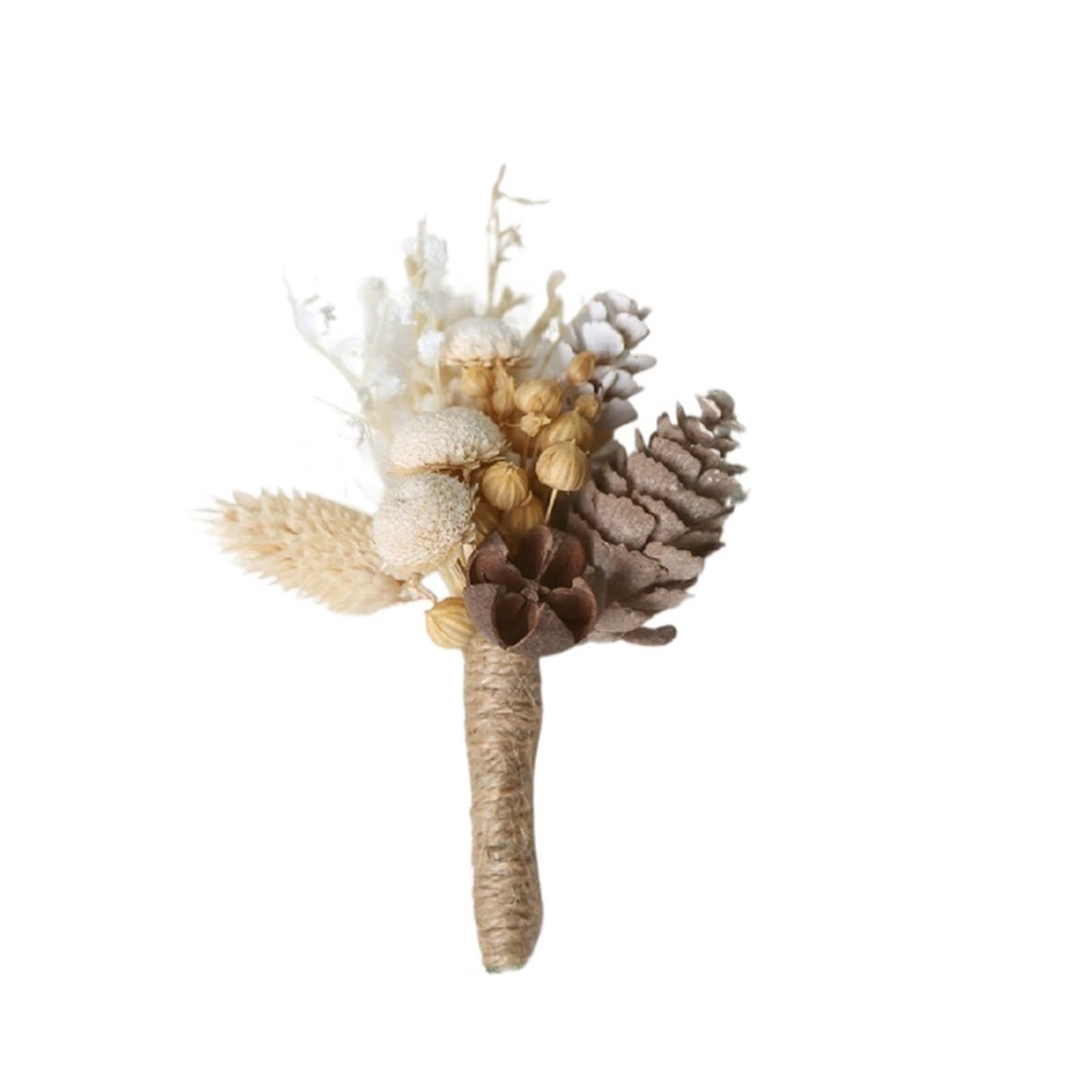 UJEDFHV Wedding Simulation Rose Corsage Dried Flower Bouquet Boutonnieres For Wedding Corsage Men Marriage Suit Decoratio For Proms