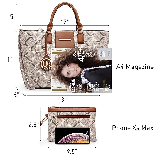 Bolso Dasein Mujer Satchel Tote con Clutch miniatura 6