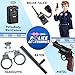 Joycover Police Officer Costume for Kids - Deluxe Police Costume for Kids with Accessories, Kids Halloween Costumes for Boys Girls, Cop Outfit Role Play Kit for Halloween Career Day-M
