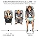 Kinderkraft I-GROW Kindersitz 0-36 kg, I-SIZE 40-150 cm, 360 grad drehbar, Kinderautositz mit Isofix station, FWF und RWF, Verstellbare Kopfstütze/Rückenlehne mit Liegeposition, Graphitschwarz