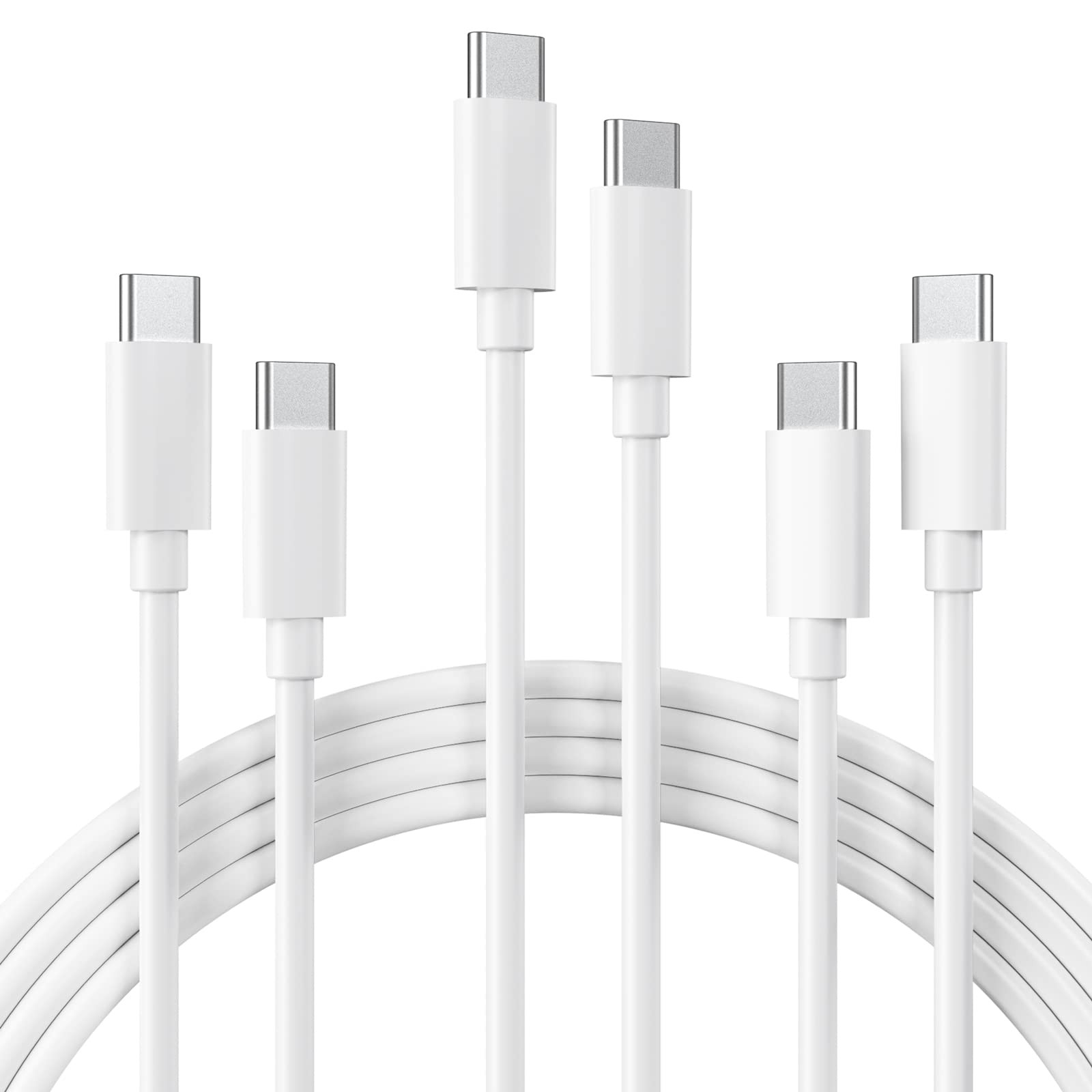 GlobaLink Cavo USB Type-C, [3Pack 1M] Cavo USB C, Cavo USB C USB C 60W PD3.0, Cavo USB Type-C Ricarica Rapida per iPhone15/15 Pro/Max, MacBook Pro 2020 MacBook Air, Samsung Galaxy S23/S22/S21, Huawei