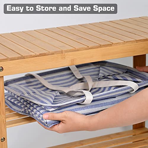 Mecto 72L Freestanding Laundry Hamper Collapsible Laundry Basket With Extended Handles, Foldable Clothes Hamper Storage Basket For Bathroom Bedroom Dorm, Blue #TOP6