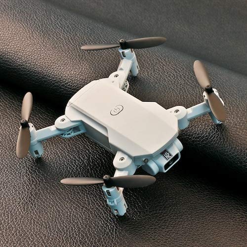 HaiMa Lsrc-Min Mini Wifi Fpv Con 0.3Mp / 5.0 / 4Kmp Hd Cámara Altitude Hold Modo Plegable Rc Drone Quadcopter Rtf - Gris 4K Con Bolsa