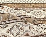 Kilim Pattern Upholstery Fabric Kilim Bohemian Boho Tapestry Tribal Southwestern Turkish Persian Moroccan Mexican Ethnic Fabric by The Yard Meter (1 Yard (55' x 36'))