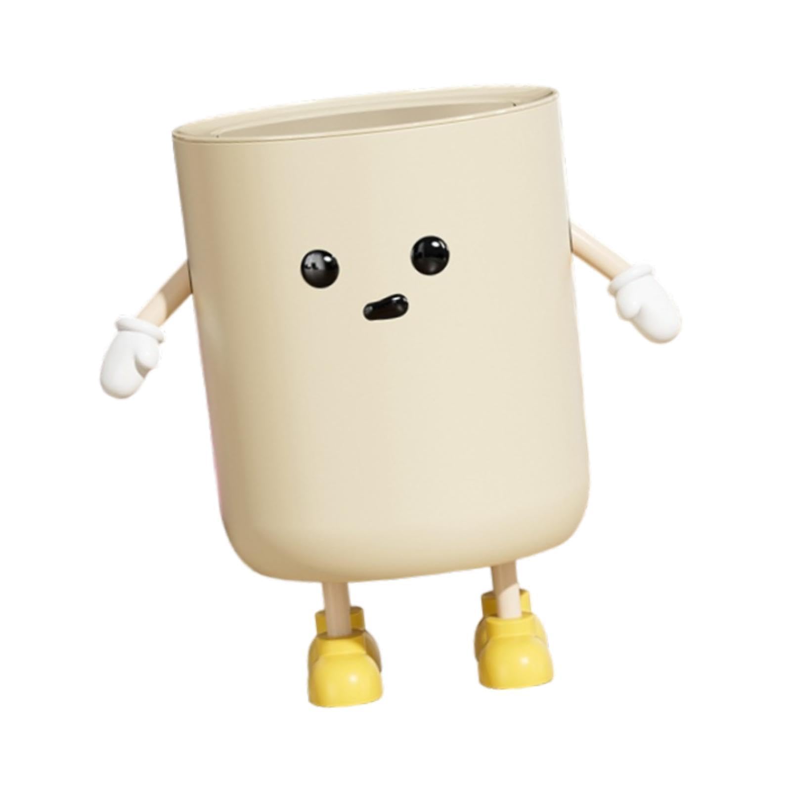 Enakshi (Label) Creations Cute Trash Can with Lid Kitchen Trash Bin for Dorm Living Room Home 9 L Standing|Home Decor|Figurines-image-46