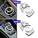 Goodithy Silver CIC iDrive Multifunction Control Switch Button Covers, Center Console Multimedia Buttons Keys Caps Trim Replacement for BMW 1/3/5/6/X1/X5/X6/Z4 Series E60 E61 E87 E90 E91 E84 E70 E89