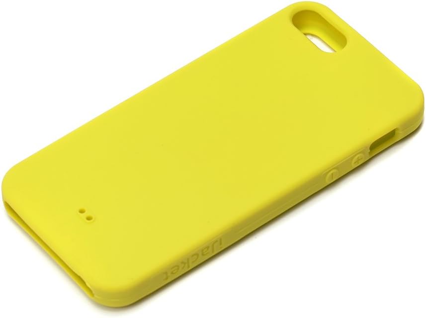 iJacket Ultra Slim Silicon Case with rubber surface Color Yellow for iPhone 5S