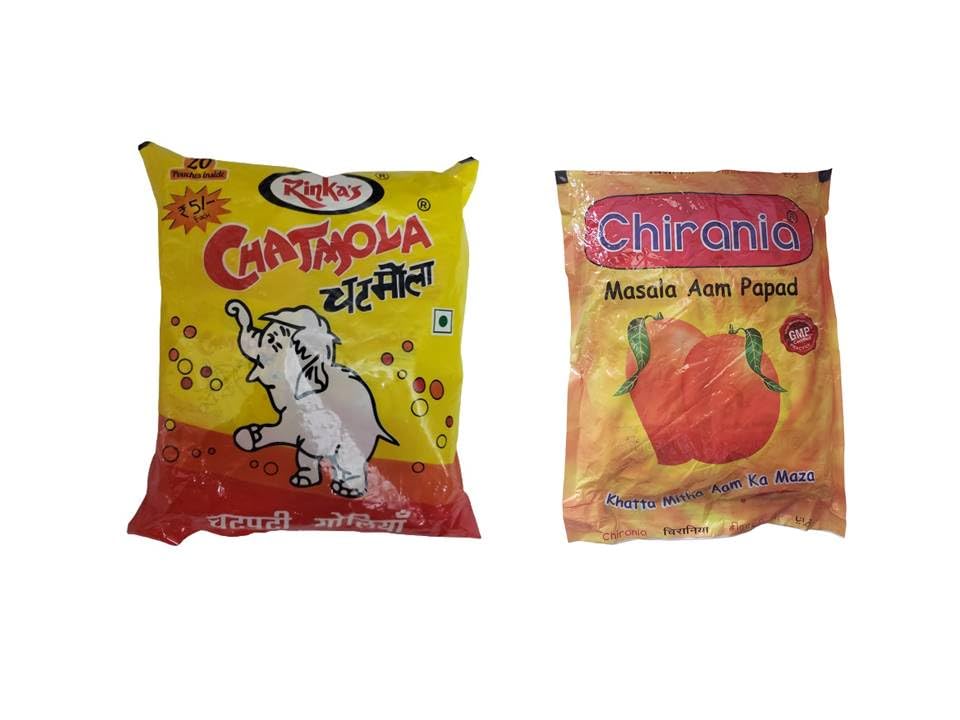 Chatmola & Masala AamPapad- Combo Pack, (40 sachet) - Tasty Healthy for Digestion - Best for Kids, Men, Women - 90s Candy - Helps with acidity, gas and indigestion (B0CKLVQMLV) Amazon Price History, Amazon Price Tracker