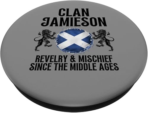 Miniatura 2 de Jamieson Clan Scottish Family Name Scotland Heraldry PopSockets Standard PopGrip