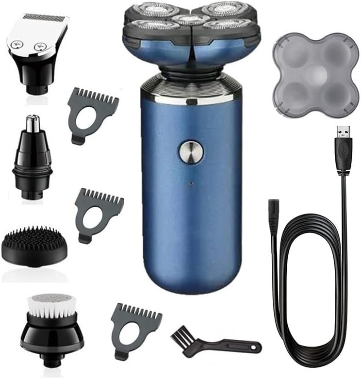 Head Shavers for Bald Men, 5in1 grooming set washable electric shaver for men beard hair trimmer facial electric razor balds shaving machine rechargeable