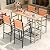 YITAHOME 5-Piece Patio Conversation Set, Outdoor Wicker Furniture Set w/Chairs and Plastic Wood Tabletop for Dining, Outdoor Bar, Patios, Backyard, Gardens and Balcony, Light Brown