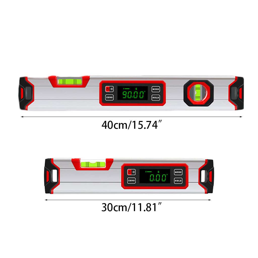 Inclinometro elettronico a bolla portatile a 360 ° verticale e orizzontale a bolla spirituale per costruzione falegname 2 dimensioni livella magnetica a bolla