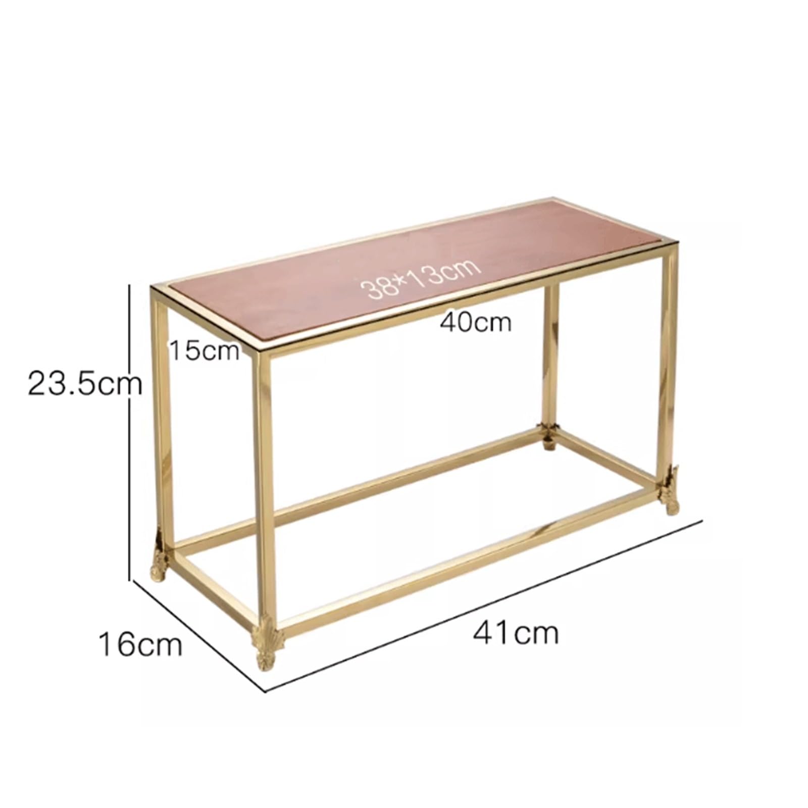 Té de la tarde Soporte for tartas rectangular de madera con patas(Grande)