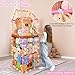 Stuffed Animals Storage Zoo Plushies Toy Storage Organizer Unicorn Castle PVC Stuffed Animals Holder Kids Toy Storage Playroom Nursery Storage Shelf
