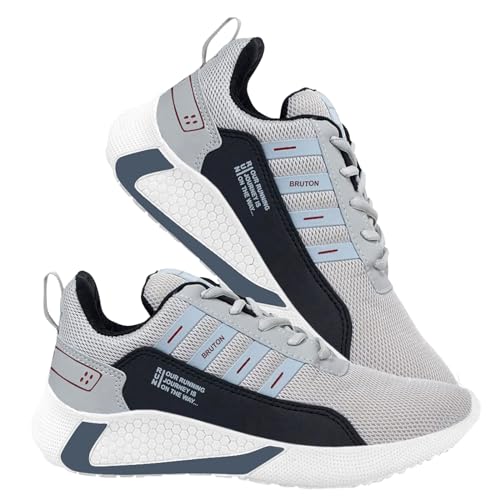 Image of BRUTON Sports Running Shoes Sneakers Lace-up Shoes for Men's & Boy's - Combo Pack of 2