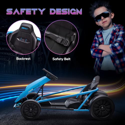 Aosom 24V Dual-Motor Kids Kart
