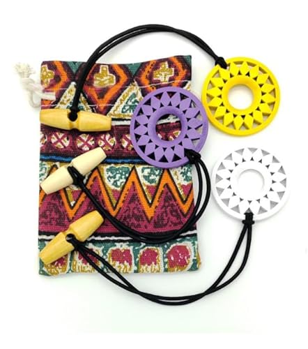 Quhoxdye 3 Pcs Dreadlock Hair Ties for Thick Hair, Elastic Loc Bands with Hand-Carved Wooden Toggle, Boho Style Hair Accessories Long Elastic Rubber Dreadlock Holders for Thick Curly Hair (Light color)