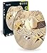 Produktbild 'aquaSu® WC-Sitz mit Absenkautomatik, Maritim Dekor Strandperlen, High Gloss Toilettensitz mit Holz-Kern & Schnellbefestigung, Standard O Form, Metallscharniere, Toilettendeckel glänzend, 40213 2