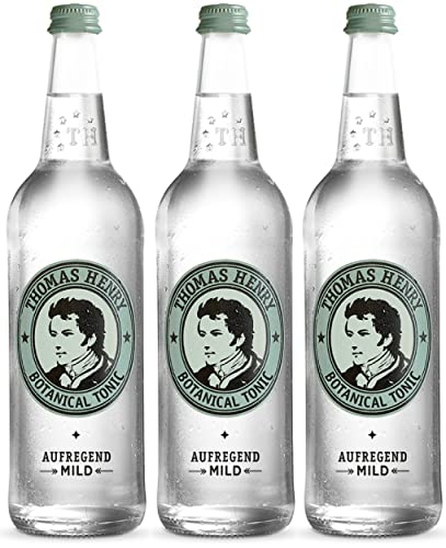 Thomas Henry Botanical Tonic Water – emocionante suave – (3 x 0,75 l de vidrio MW) 3 unidades de limonada amarga para mezclar tus bebidas largas y cócteles con ginebra & Co.